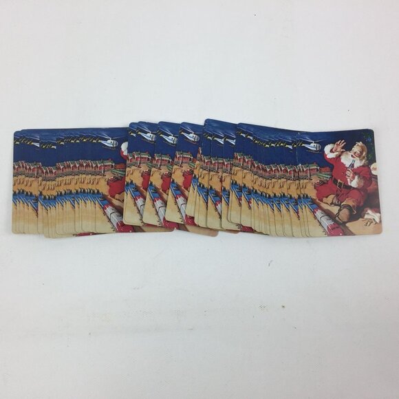 Vintage 1992 Christmas Coca-Cola Santa Playing Cards Deck Train Holiday - Picture 3 of 11